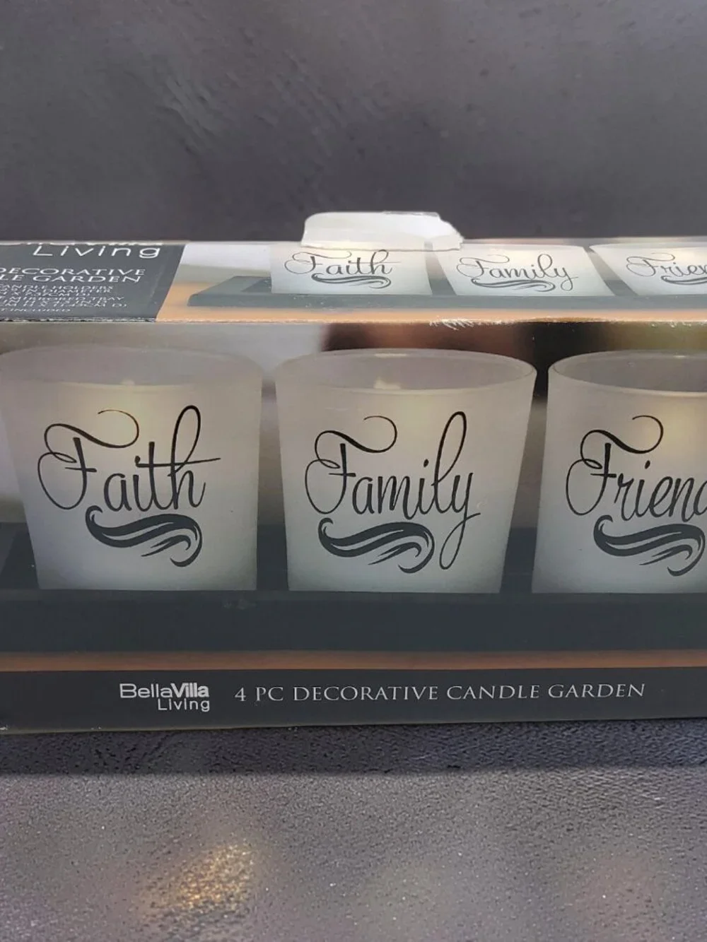 New Bellavilla 4 pc decorative candle garden 3.75